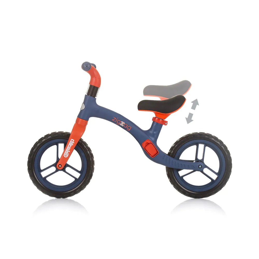 Bicicleta fara pedale Chipolino Zig Zag Blue - poza 2