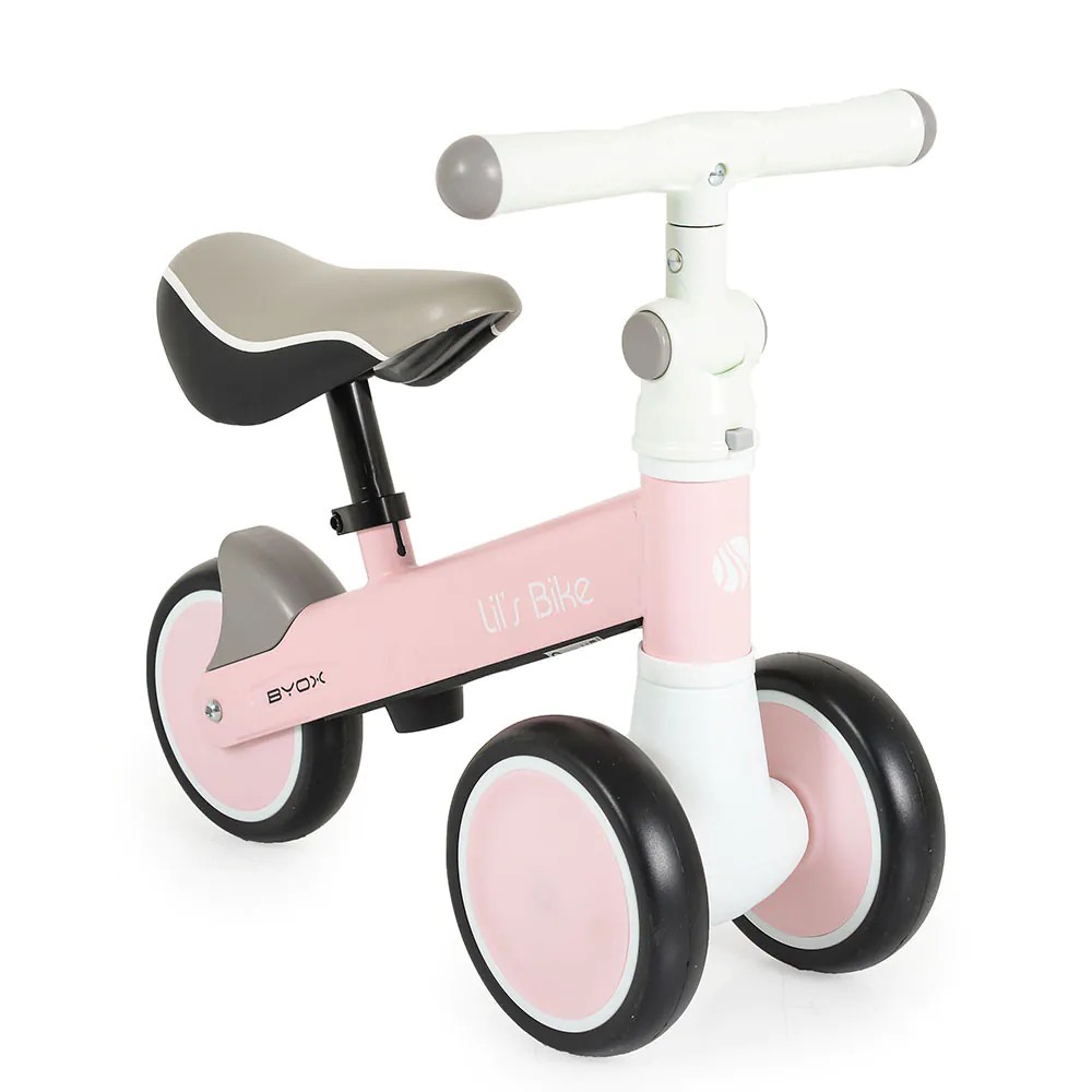 Bicicleta fara pedale cu 3 roti Byox Mini Balance Lil S 2025 Roz - poza 1