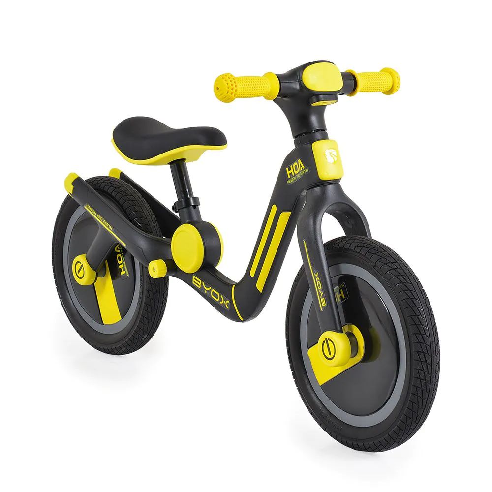 Bicicleta fara pedale Moni Byox 12 inch Harly Yellow - poza 1