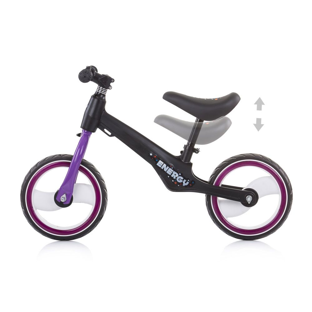 Bicicleta fara pedale pentru fete 12 inch Chipolino Energy Balancing Mov - poza 3