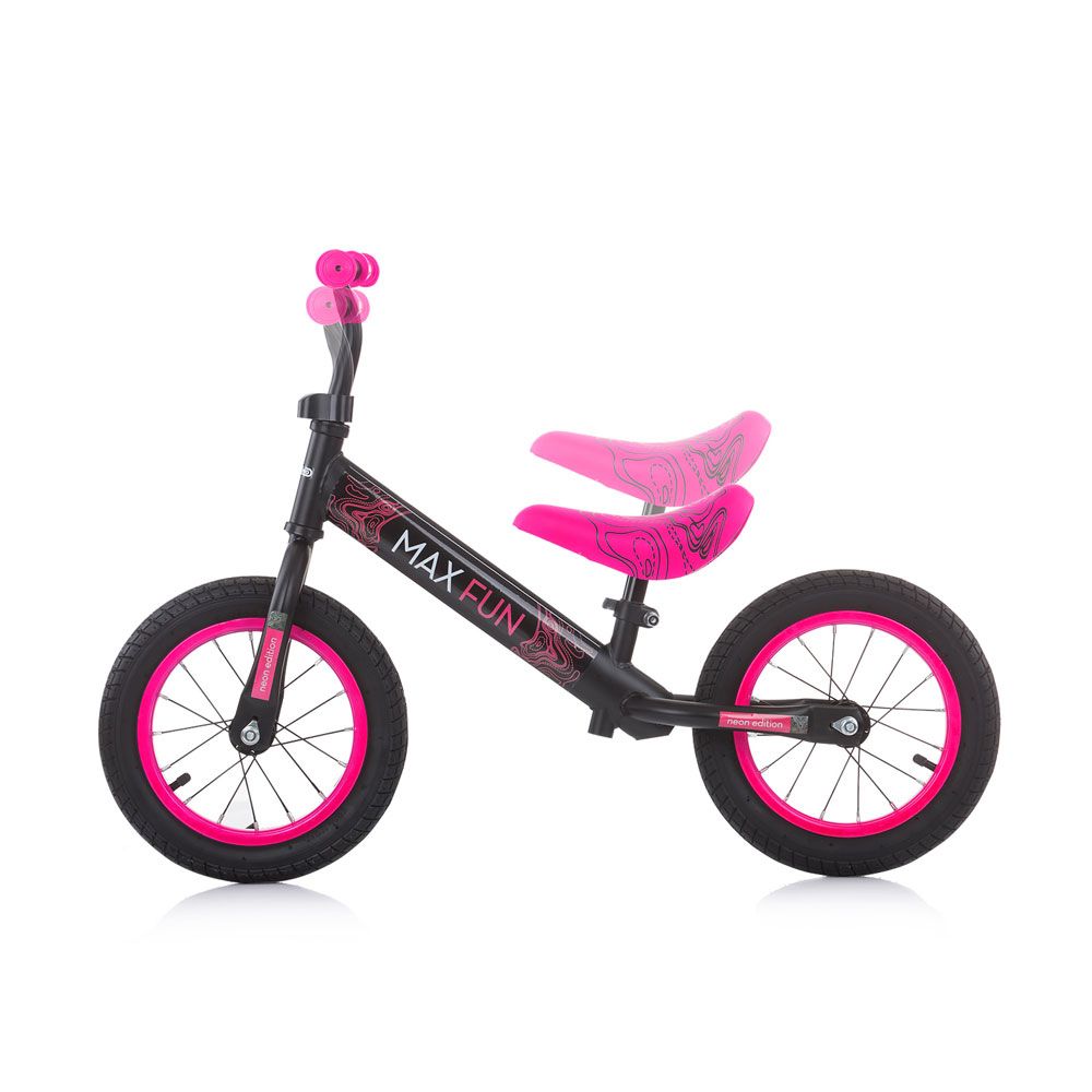 Bicicleta fara pedale pentru fete 12 inch Chipolino Max Fun Roz - poza 2