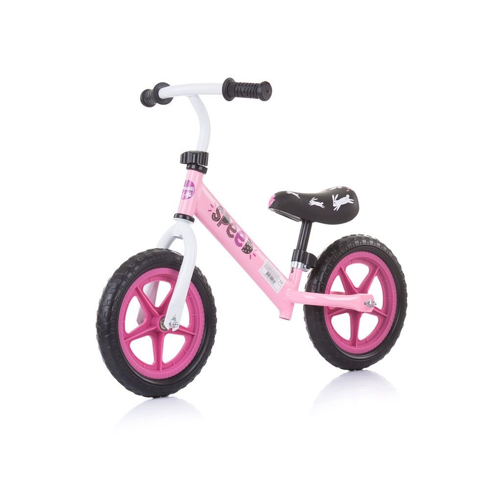Bicicleta fara pedale pentru fete 12 inch Chipolino Speed Balancing Roz - poza 1