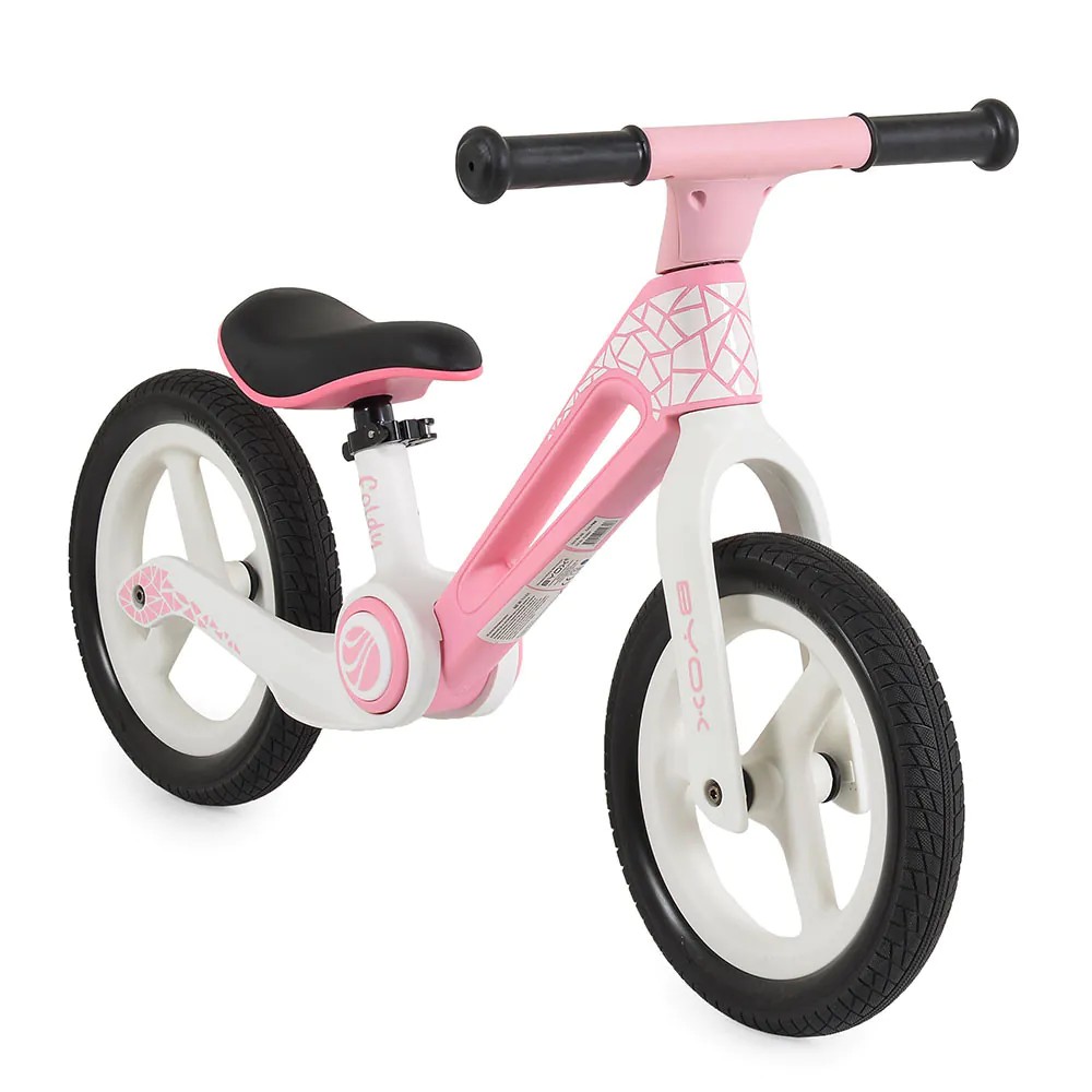 Bicicleta fara pedale pliabila Byox Foldy 12 inch Roz - poza 1