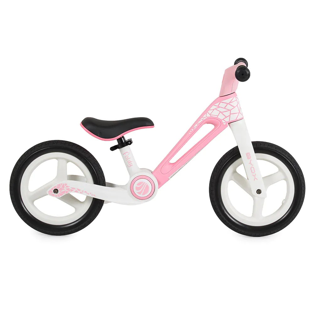 Bicicleta fara pedale pliabila Byox Foldy 12 inch Roz - poza 3