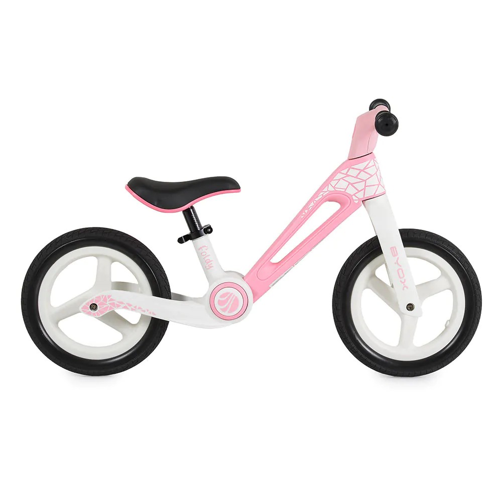 Bicicleta fara pedale pliabila Byox Foldy 12 inch Roz - poza 4