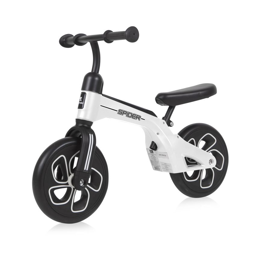 Bicicleta fara pedale unisex 10 inch Lorelli Spider alb - poza 1