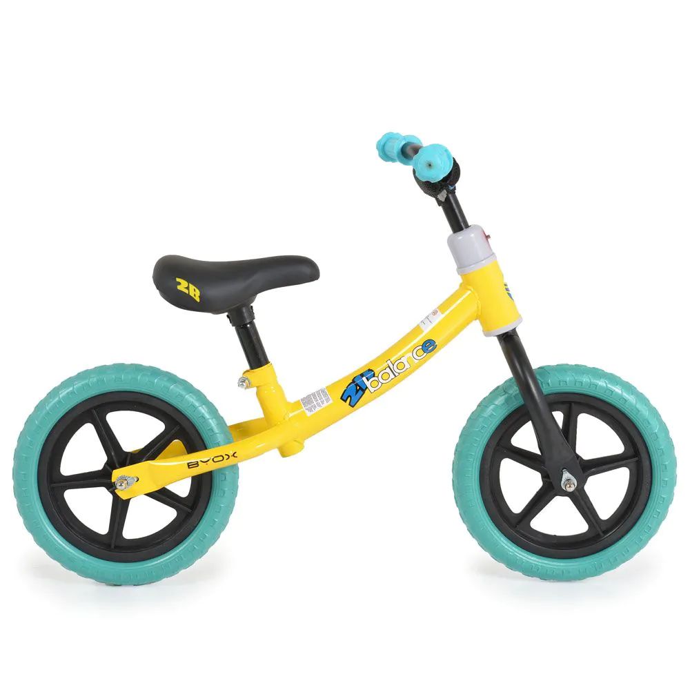Bicicleta fara pedale unisex 12 inch Byox 2B Balanced galbena - poza 2
