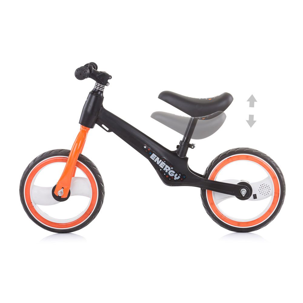 Bicicleta fara pedale unisex 12 inch Chipolino Energy Balancing Portocaliu - poza 3