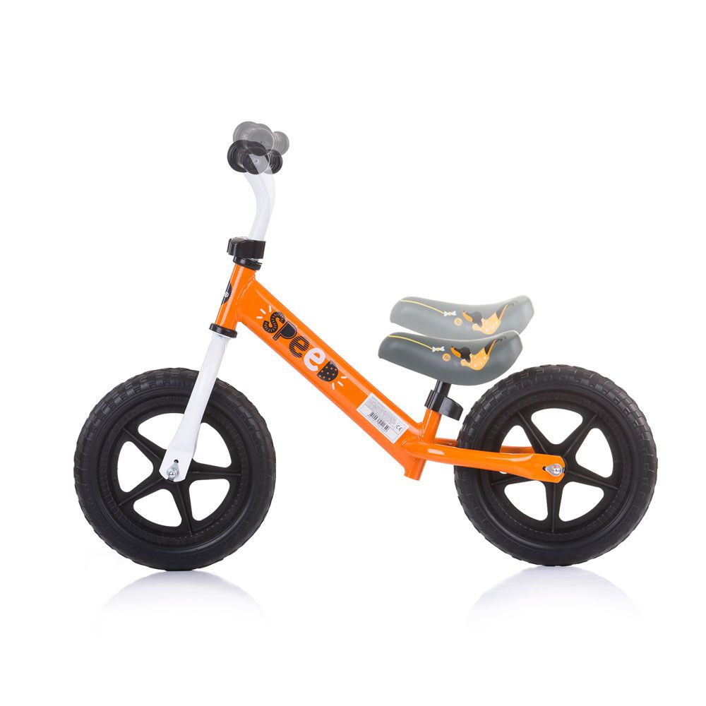 Bicicleta fara pedale unisex 12 inch Chipolino Speed Balancing Portocaliu - poza 3