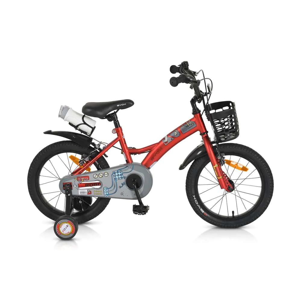 Bicicleta pentru baieti 16 inch Byox Robo Rosu - poza 1