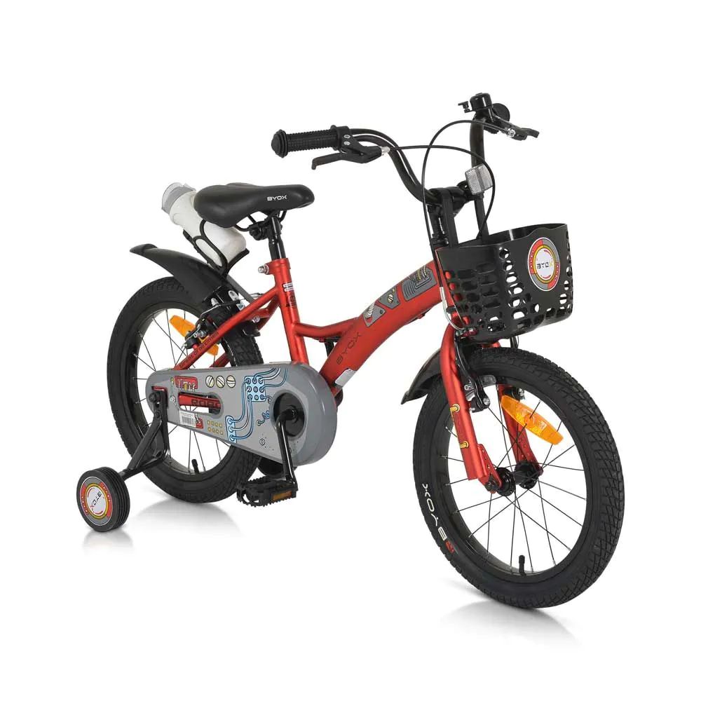 Bicicleta pentru baieti 16 inch Byox Robo Rosu - poza 2