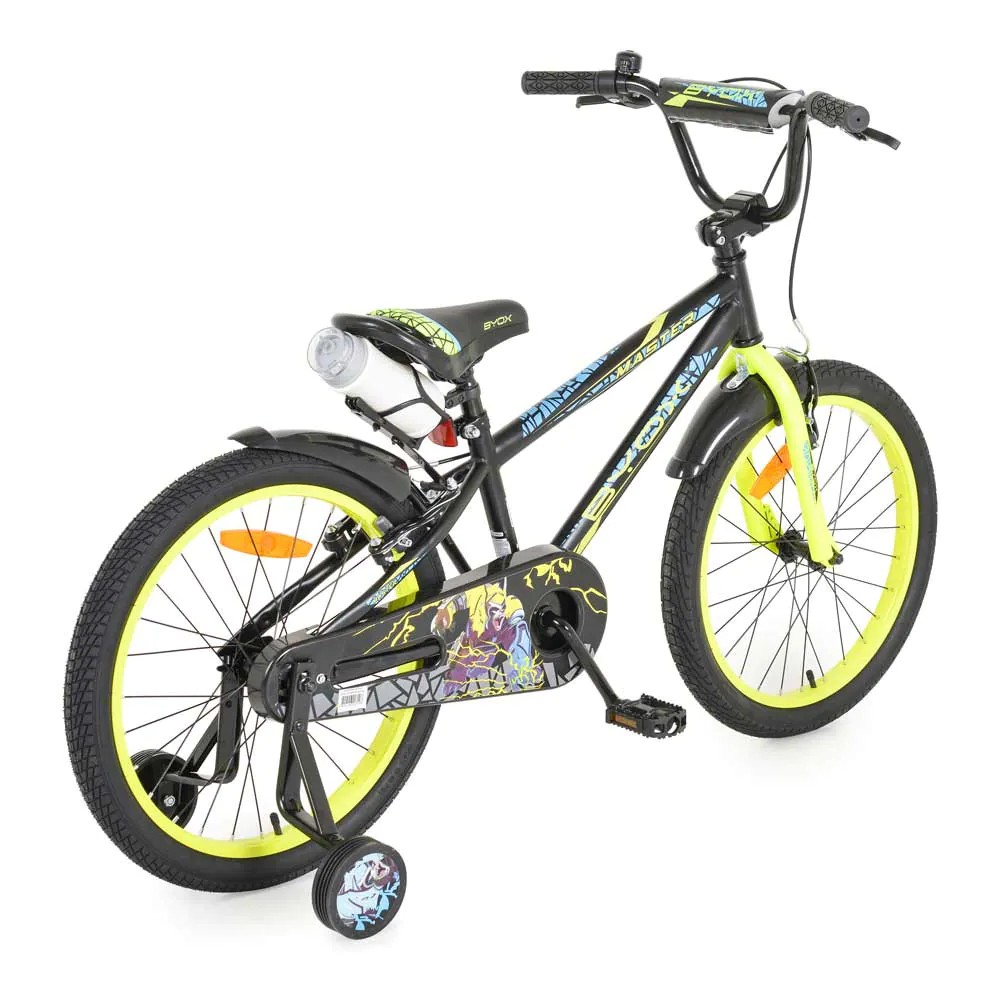 Bicicleta pentru baieti cu roti ajutatoare Moni Byox Master 20 inch Neagra - poza 3