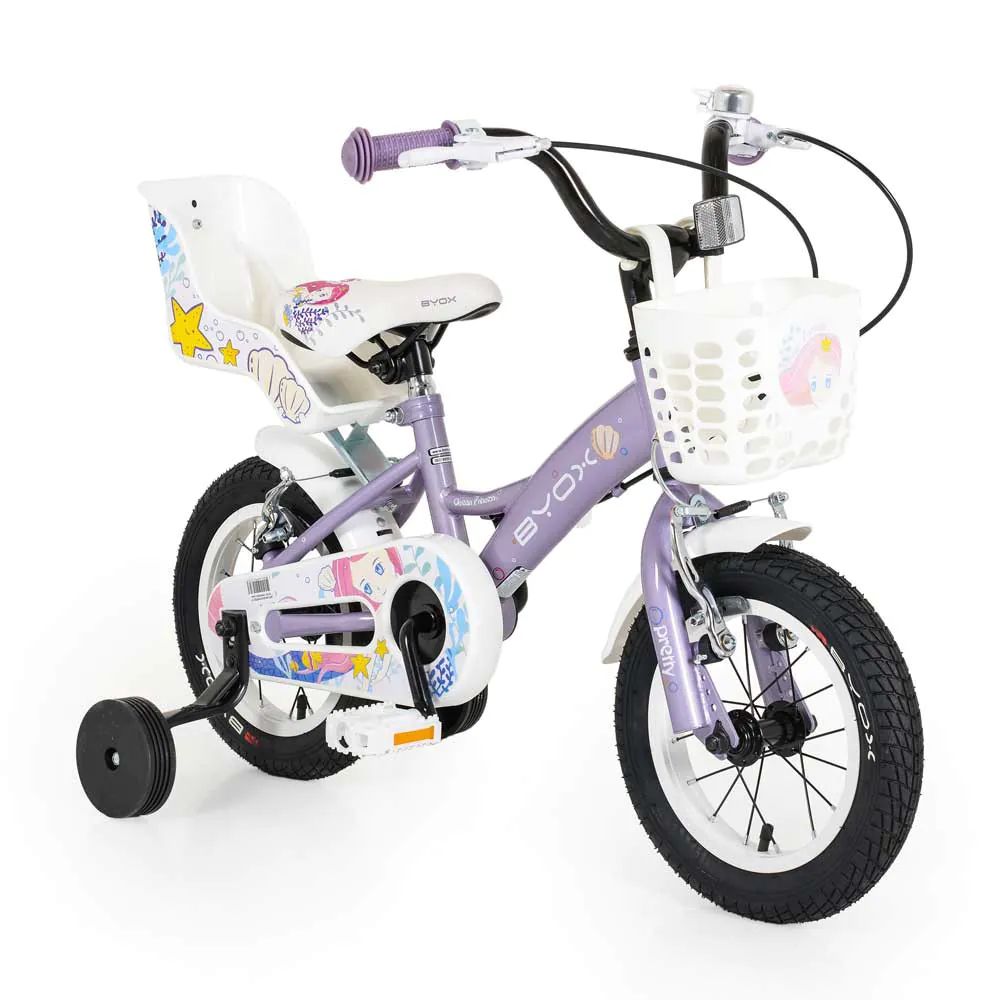 Bicicleta pentru fete 12 inch Moni Byox Pincess Violet - poza 1