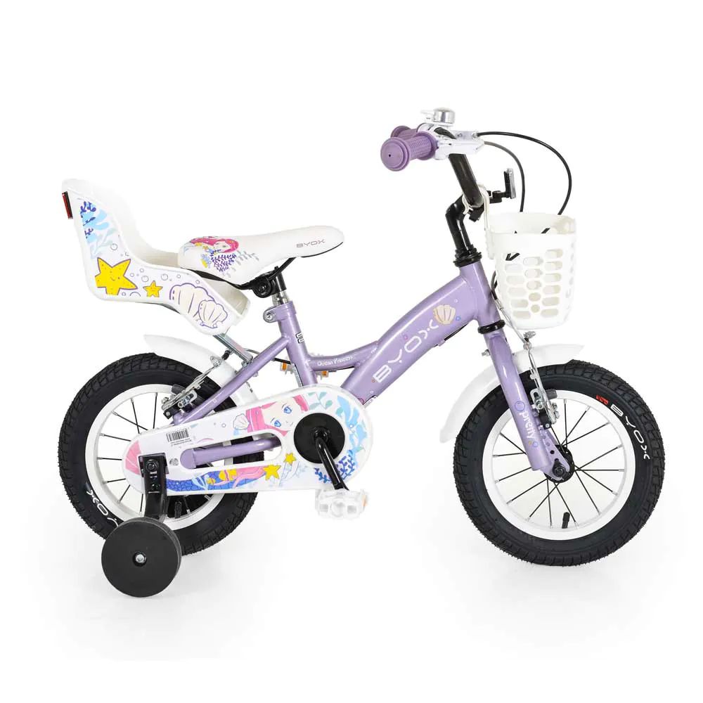 Bicicleta pentru fete 12 inch Moni Byox Pincess Violet - poza 2
