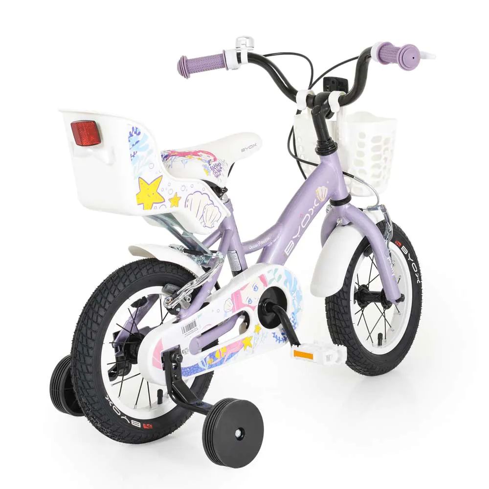 Bicicleta pentru fete 12 inch Moni Byox Pincess Violet - poza 3