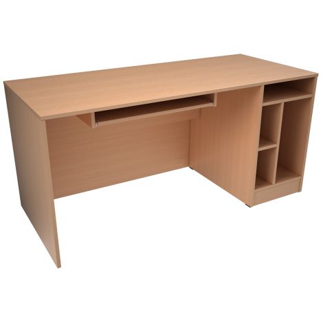 Birou 160 cm culoare artar cu placa mobila pentru tastatura - poza 1