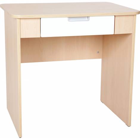 Birou cu sertar Quadro artar - alb - poza 1