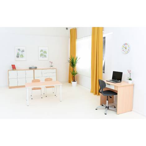 Birou cu sertar Quadro artar - alb - poza 3
