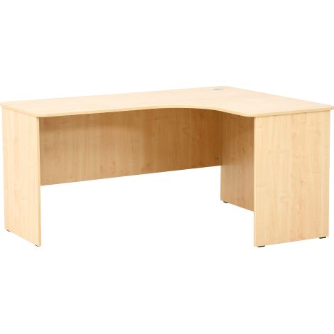 Birou de colt stanga, pentru profesor, invatator, culoare artar, 160 x 120 x 76 cm - poza 1