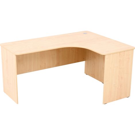 Birou de colt stanga, pentru profesor, invatator, culoare artar, 160 x 120 x 76 cm - poza 2