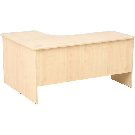 Birou de colt stanga, pentru profesor, invatator, culoare artar, 160 x 120 x 76 cm - poza 3