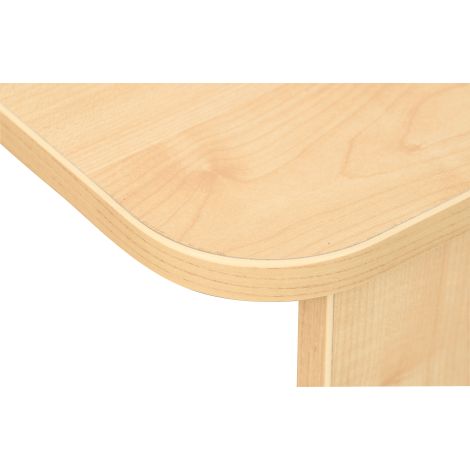 Birou de colt stanga, pentru profesor, invatator, culoare artar, 160 x 120 x 76 cm - poza 4