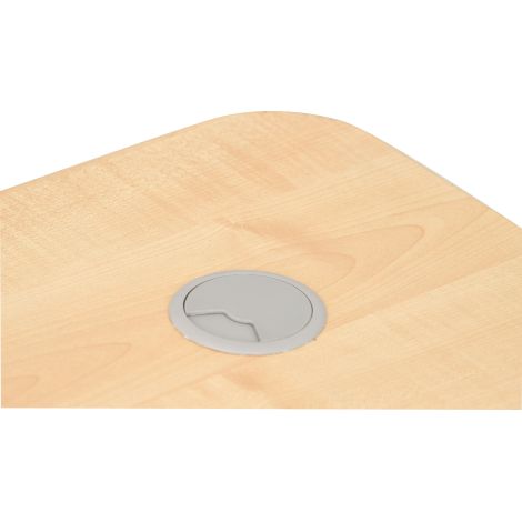 Birou de colt stanga, pentru profesor, invatator, culoare artar, 160 x 120 x 76 cm - poza 5