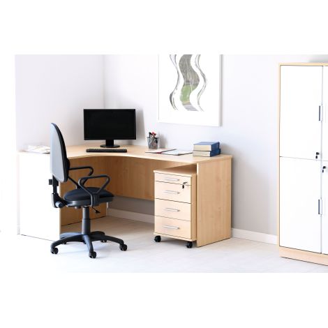 Birou pentru profesor, invatator, culoare artar, 160 x 120 x 76 cm - poza 3