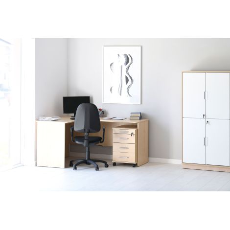 Birou pentru profesor, invatator, culoare artar, 160 x 120 x 76 cm - poza 4