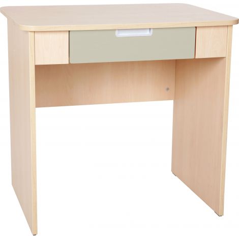 Birou Quadro cu sertar lat bej - poza 1