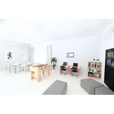 Birou Quadro cu sertar lat gri - poza 2