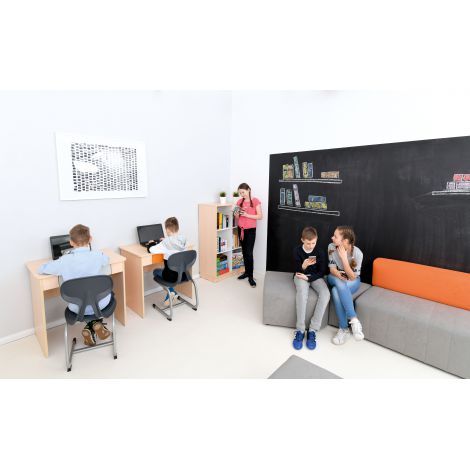 Birou Quadro cu sertar lat gri - poza 4