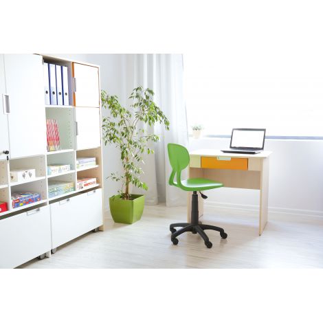 Birou Quadro cu sertar lat orange - poza 4