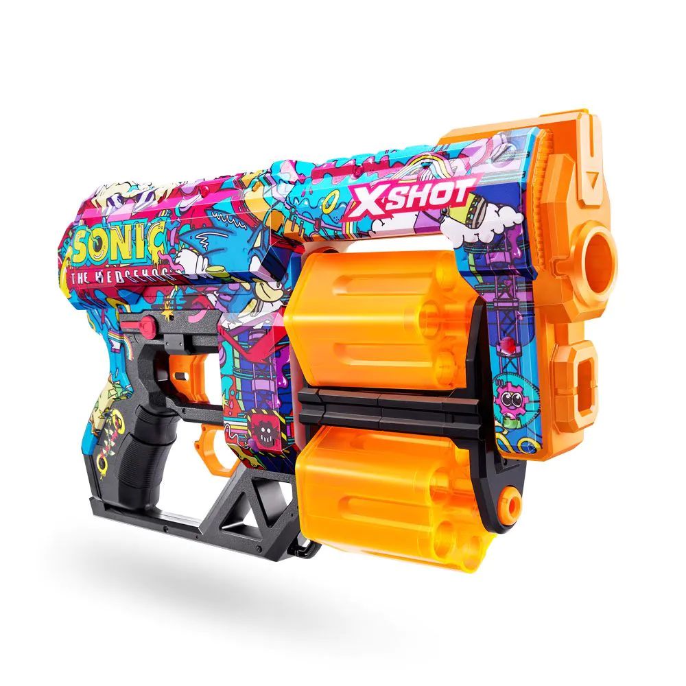 Blaster cu 12 proiectile moi X Shot Dread Sonic Ariciul - poza 2