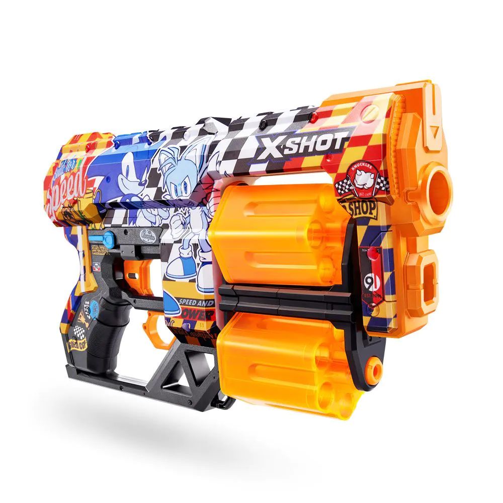 Blaster cu 12 proiectile moi X Shot Dread Sonic Ariciul - poza 4