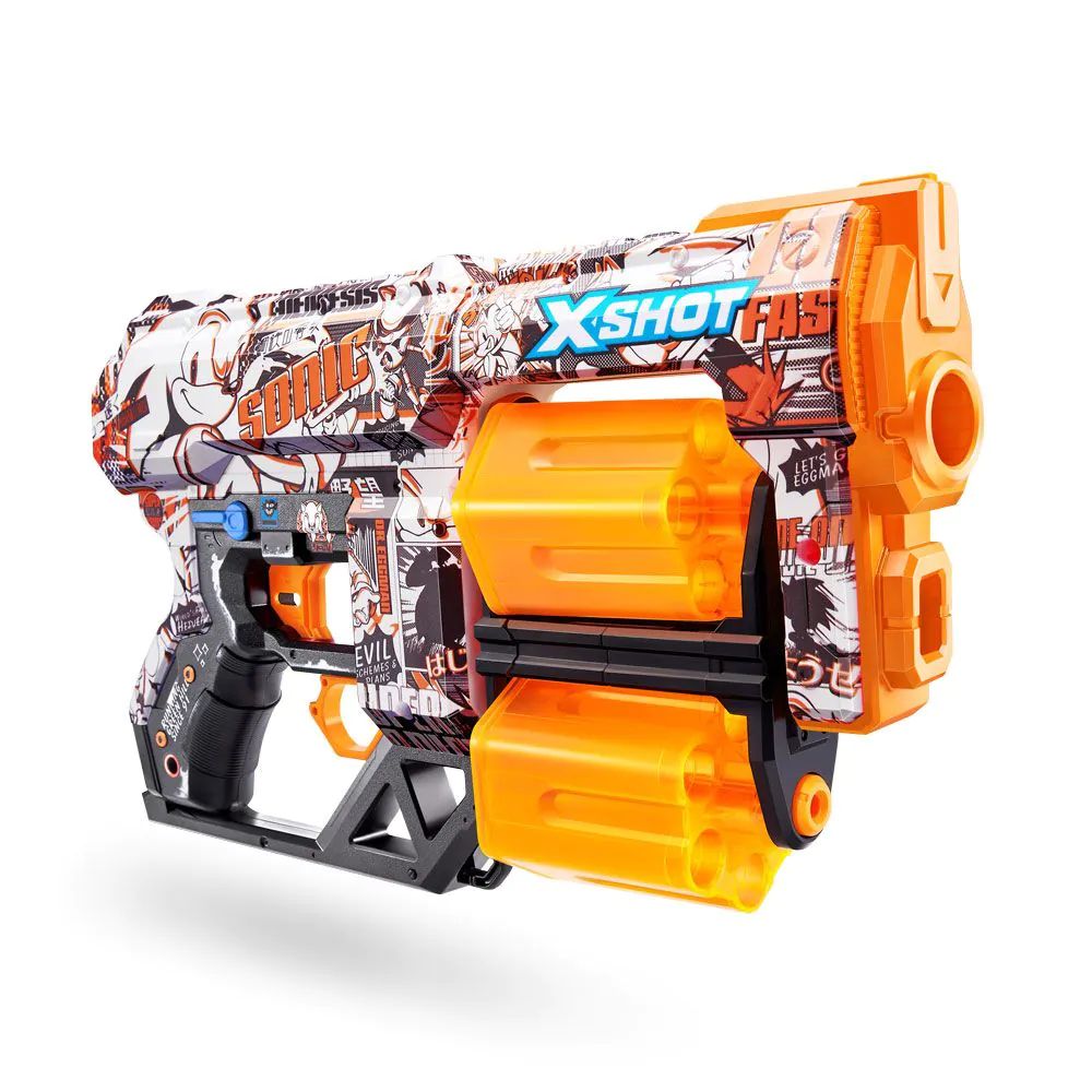 Blaster cu 12 proiectile moi X Shot Dread Sonic Ariciul - poza 5