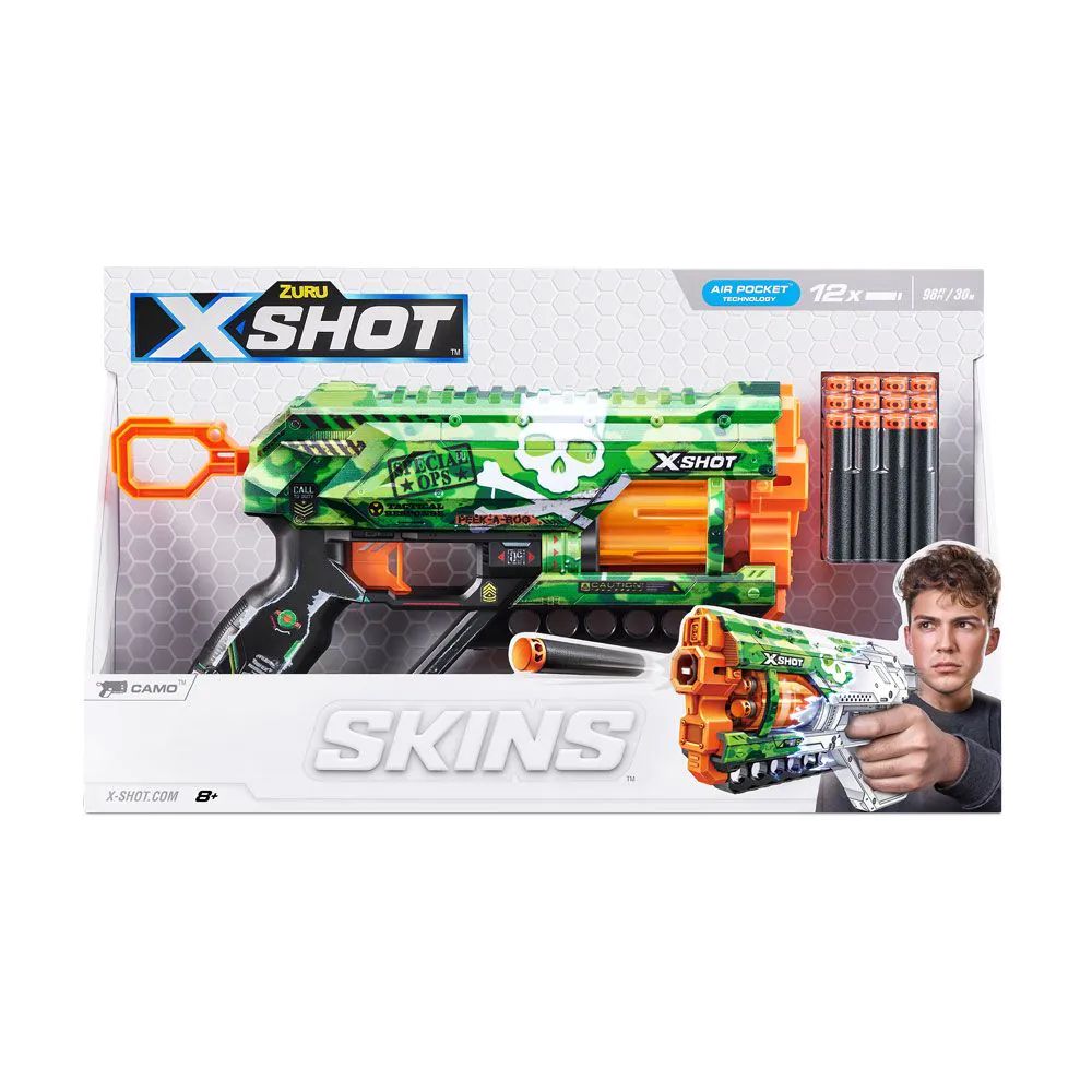 Blaster cu 12 proiectile moi X Shot Grieffer - poza 2