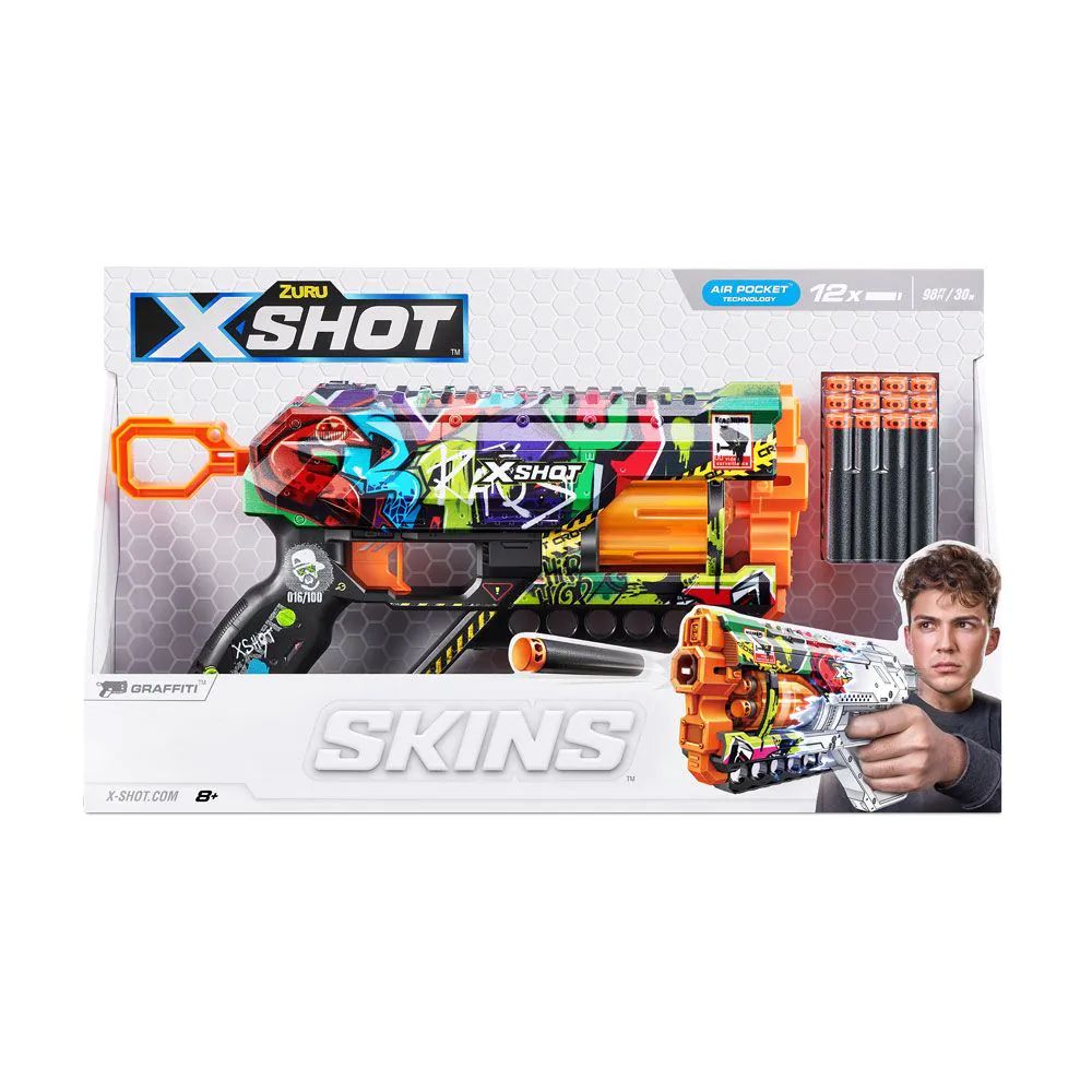 Blaster cu 12 proiectile moi X Shot Grieffer - poza 3