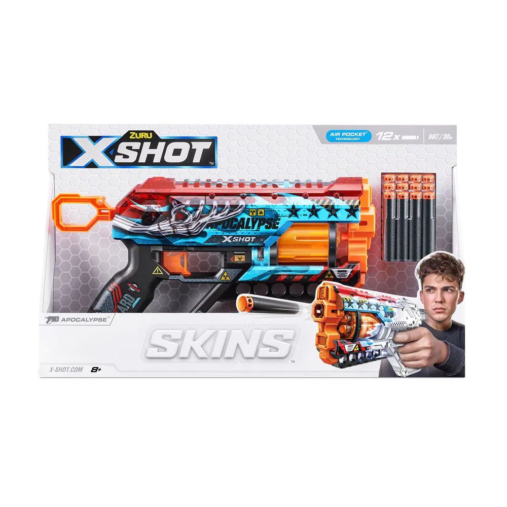 Blaster cu 12 proiectile moi X Shot Grieffer - poza 4