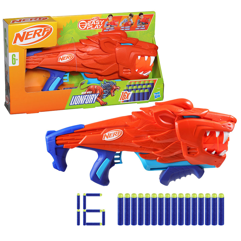 Blaster cu 16 proiectile Hasbro Nerf Lionfury - poza 2