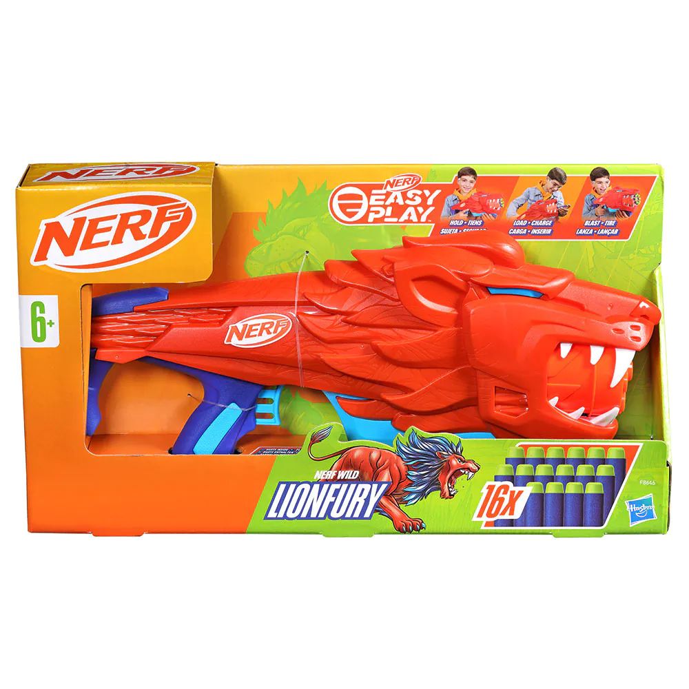 Blaster cu 16 proiectile Hasbro Nerf Lionfury - poza 3