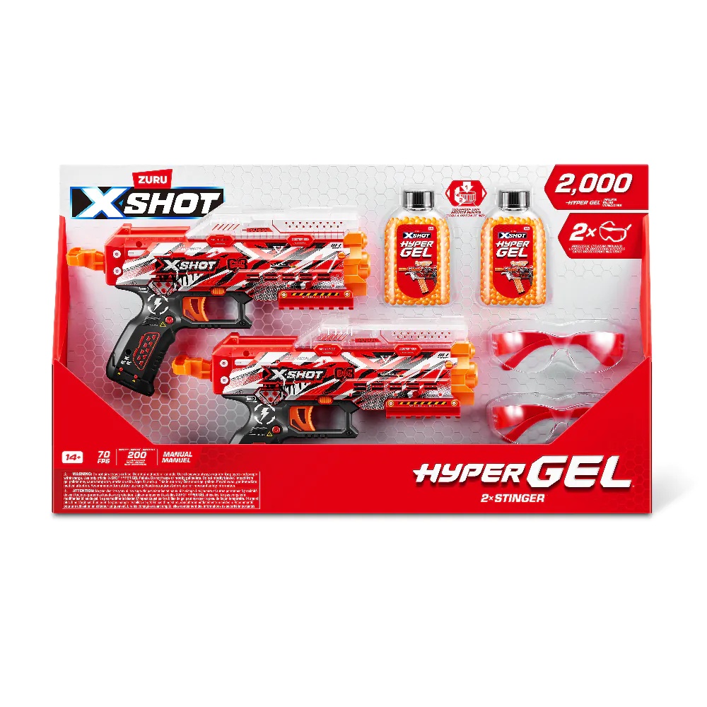 Blaster cu 2000 bile din gel Zuru X-Shot 2 X Stinger - poza 2