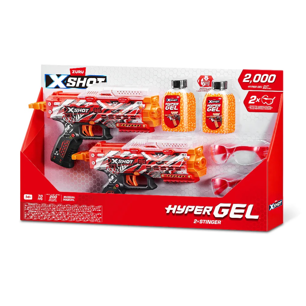 Blaster cu 2000 bile din gel Zuru X-Shot 2 X Stinger - poza 4