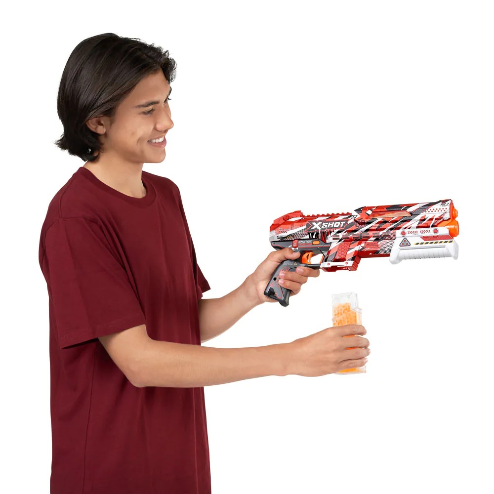 Blaster cu bile din gel si ochelari de protectie Zuru X Shot Hyper Gel Clutch - poza 5