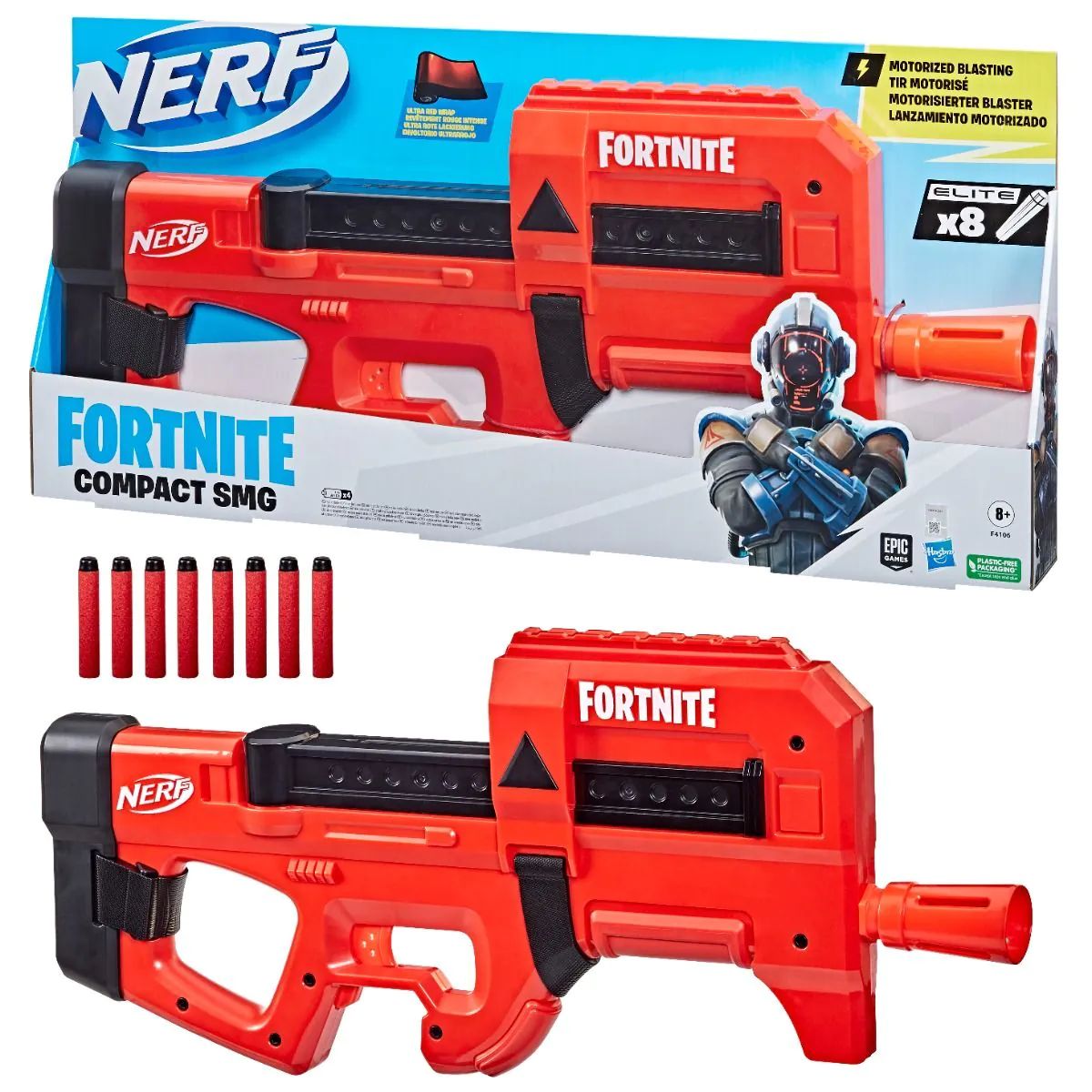 Blaster Hasbro Nerf Fortnite Compact SMG - poza 4