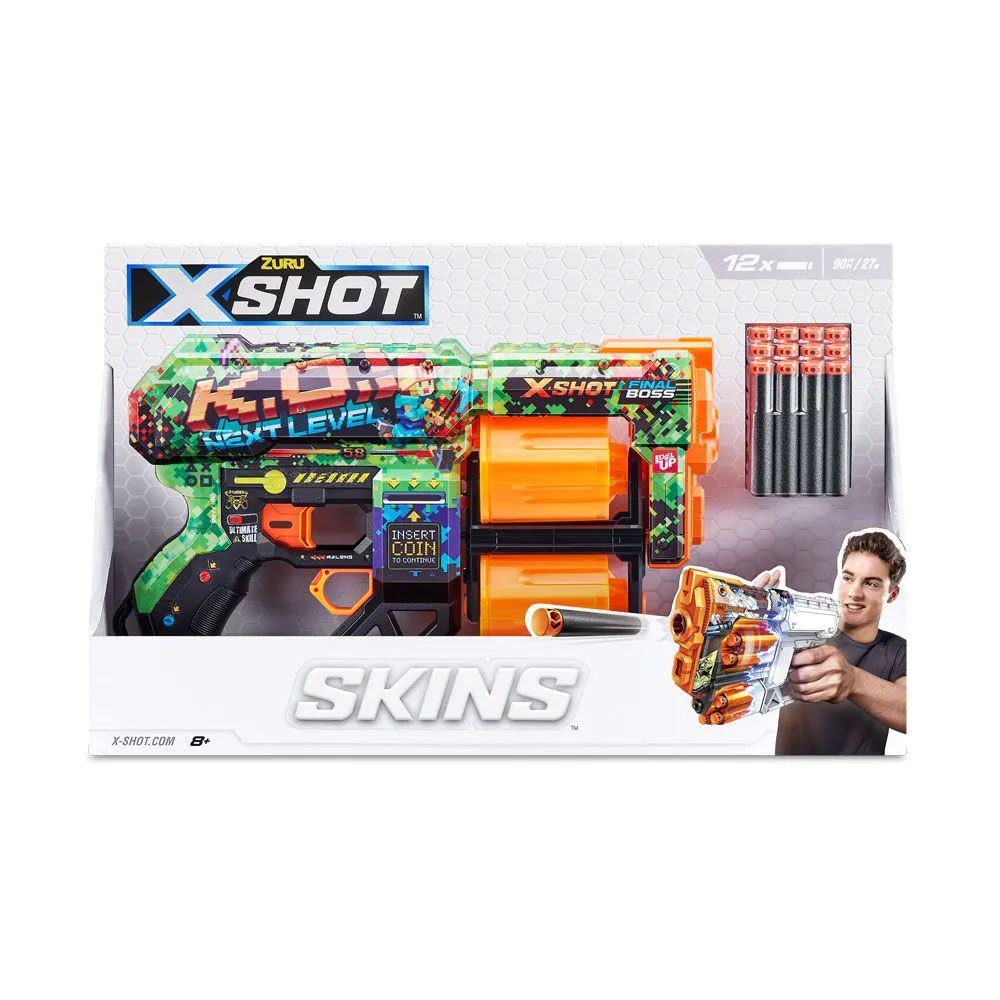 Blaster X-Shot Skins Dread cu 12 proiectile moi - poza 2