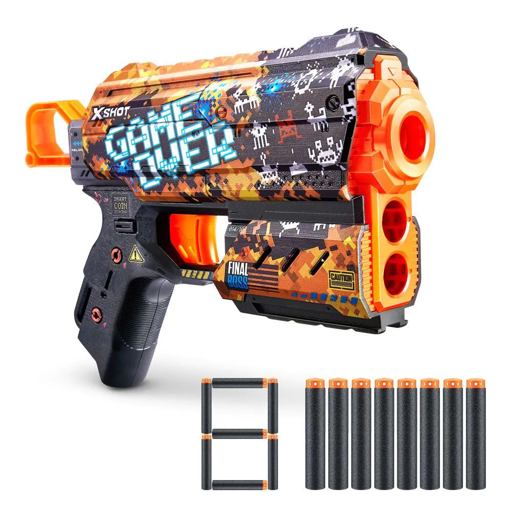 Blaster X-Shot Skins Flux cu 8 proiectile moi
