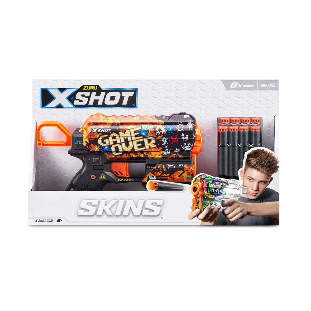 Blaster X-Shot Skins Flux cu 8 proiectile moi - poza 2