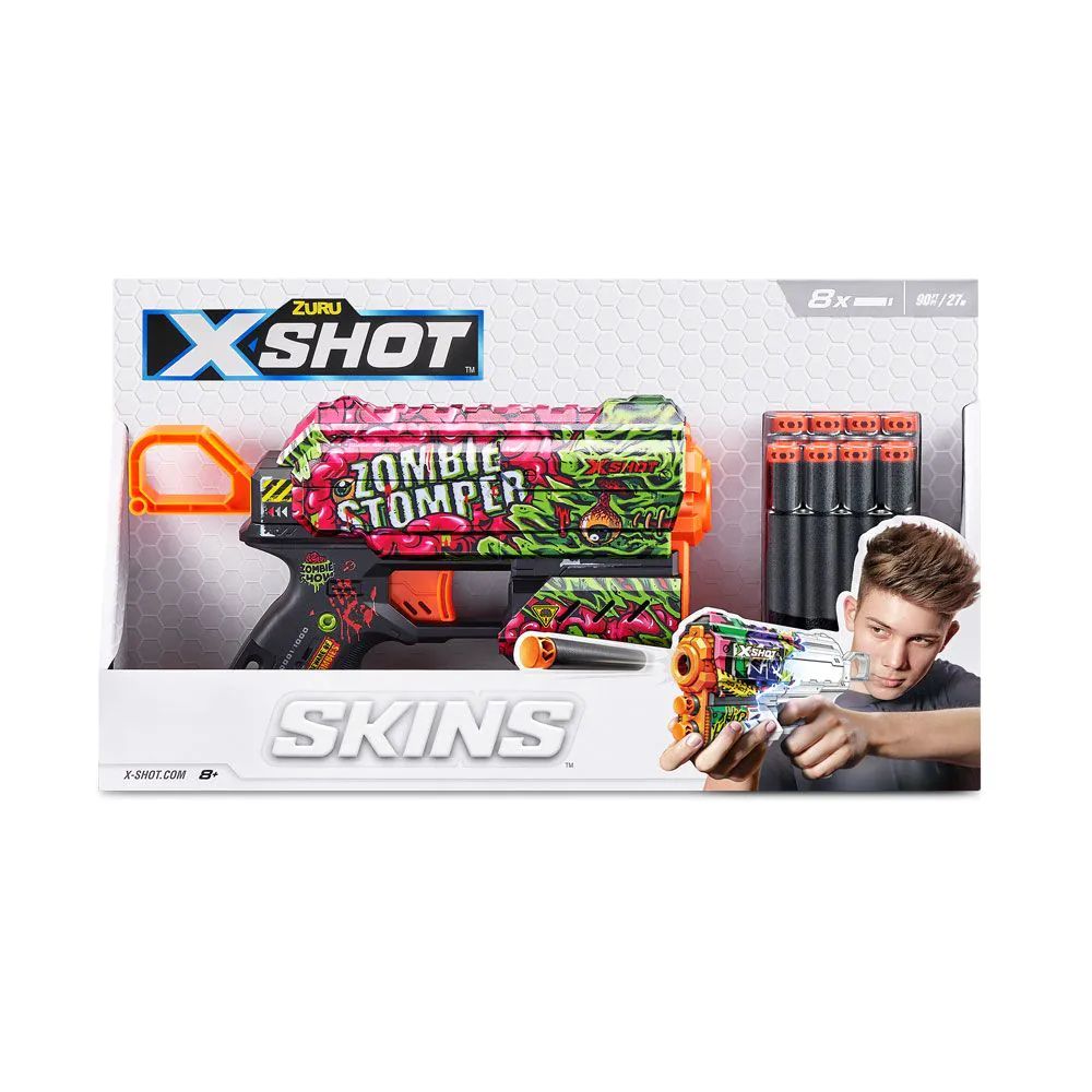 Blaster X-Shot Skins Flux cu 8 proiectile moi - poza 4