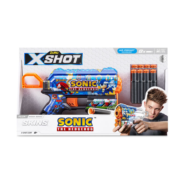 Blaster X Shot Sonic Flux cu 8 proiectile - poza 3